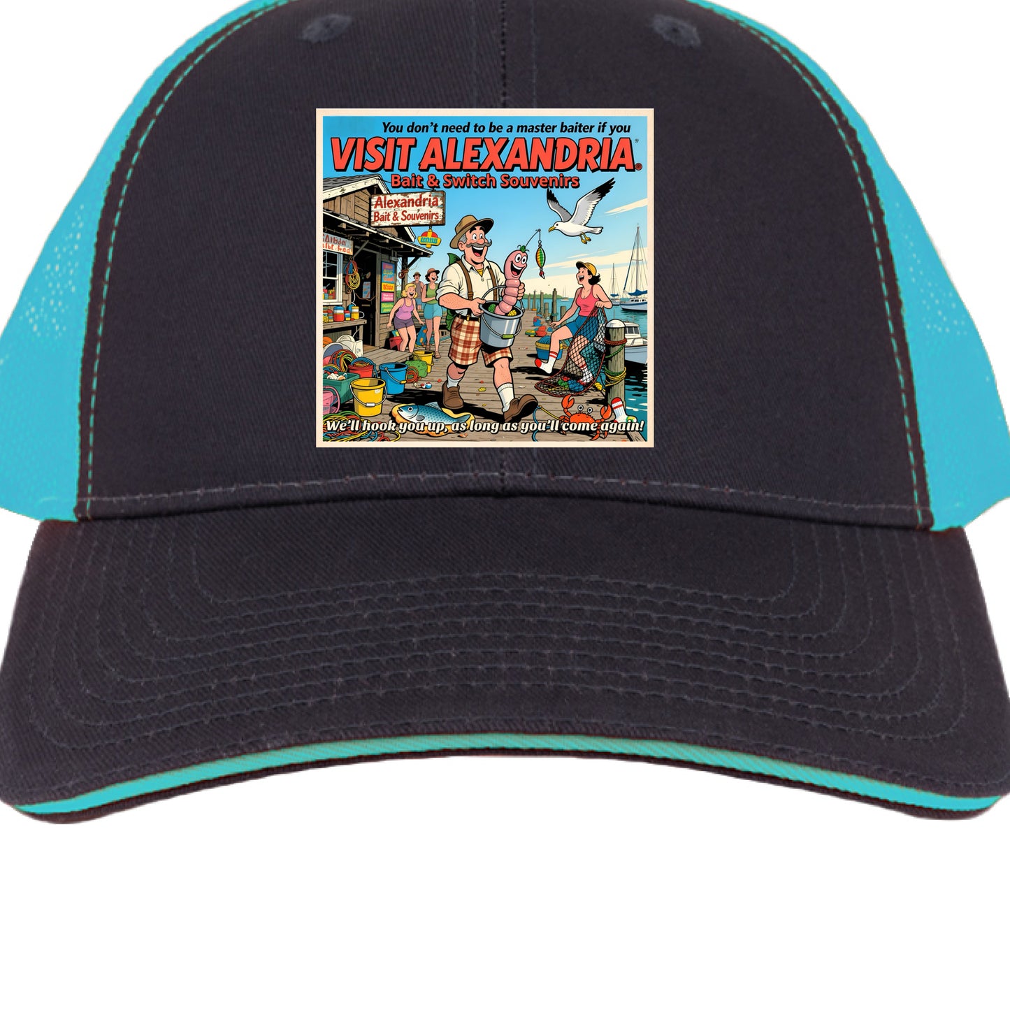 Charcoal/ Neon Blue - FRONT