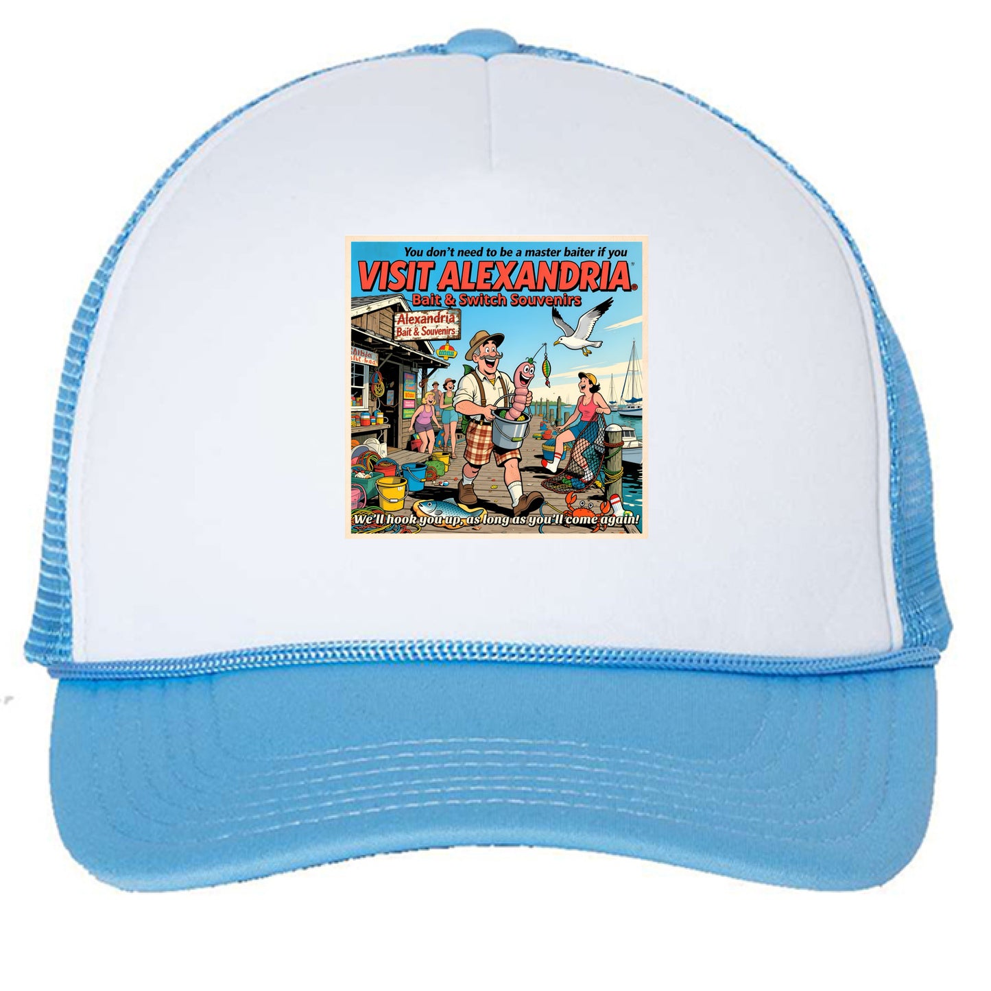 White/ Baby Blue - FRONT