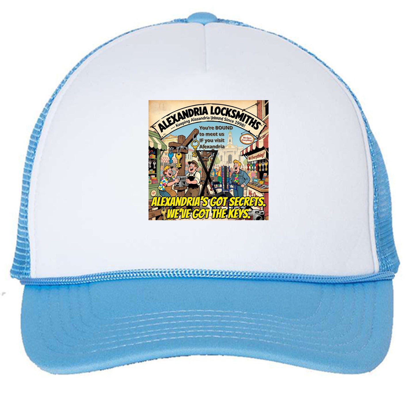 White/ Baby Blue - FRONT