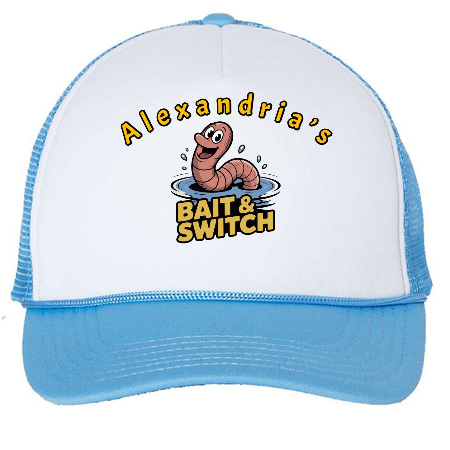 White/ Baby Blue - FRONT