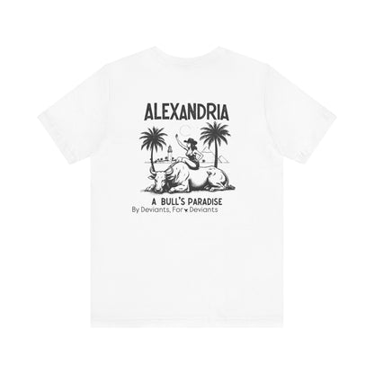 Enjoy Alexandria 'Bulls Needed' Graphic Tee — Vintage Bull Rider Beach Shirt