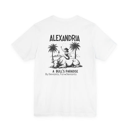 Enjoy Alexandria 'Bulls Needed' Graphic Tee — Vintage Bull Rider Beach Shirt