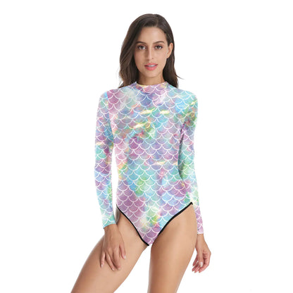 Mermaid Print Yoga Outfit