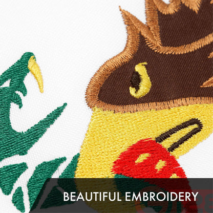 G128 3 Pack: Mexico Mexican Flag  4x6 Ft  ToughWeave Series Embroidered 300D Polyester  Country Flag, Embroidered Design, Indoor/Outdoor, Brass Grommets