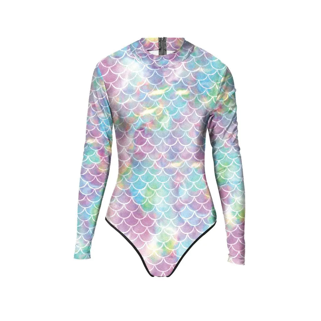 Mermaid Print Yoga Outfit