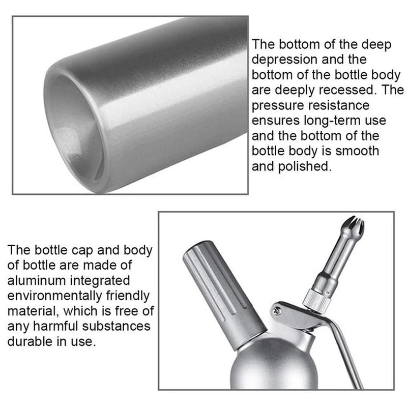 Aluminum Foam Gun Siphon Bottle