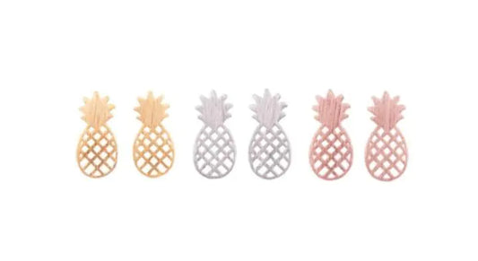 Pineapple Stud Earrings - High Quality Fruit Design