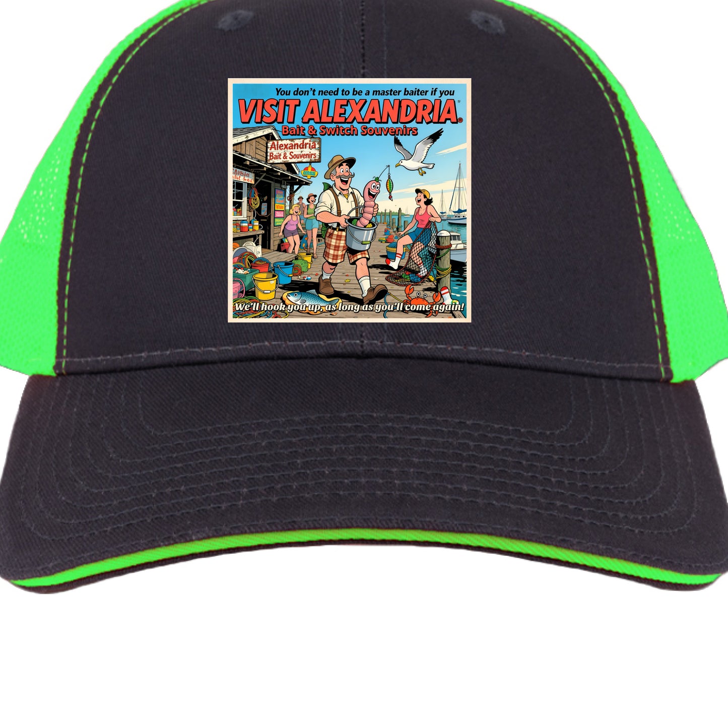 Charcoal/ Neon Green - FRONT