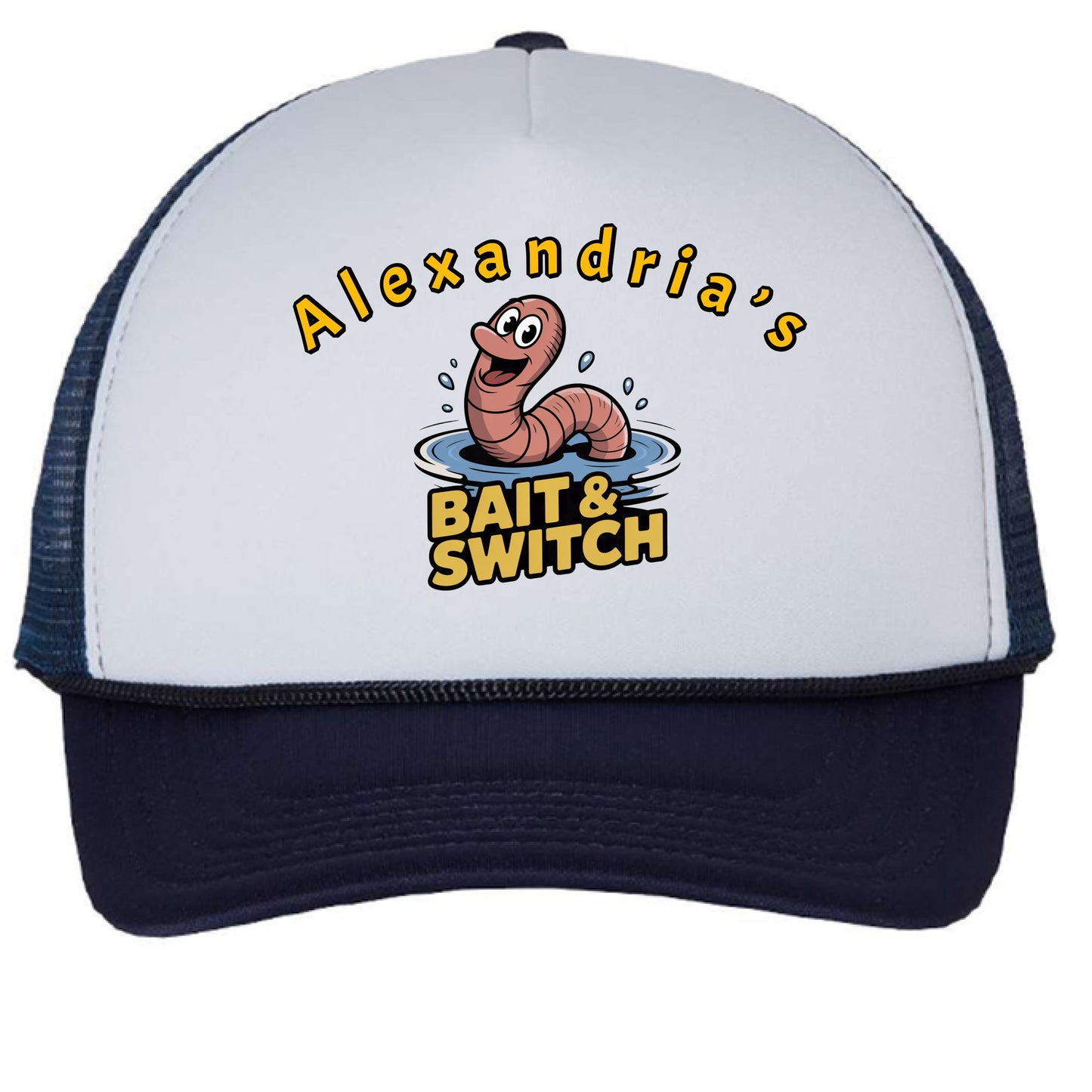 White/ Navy - FRONT
