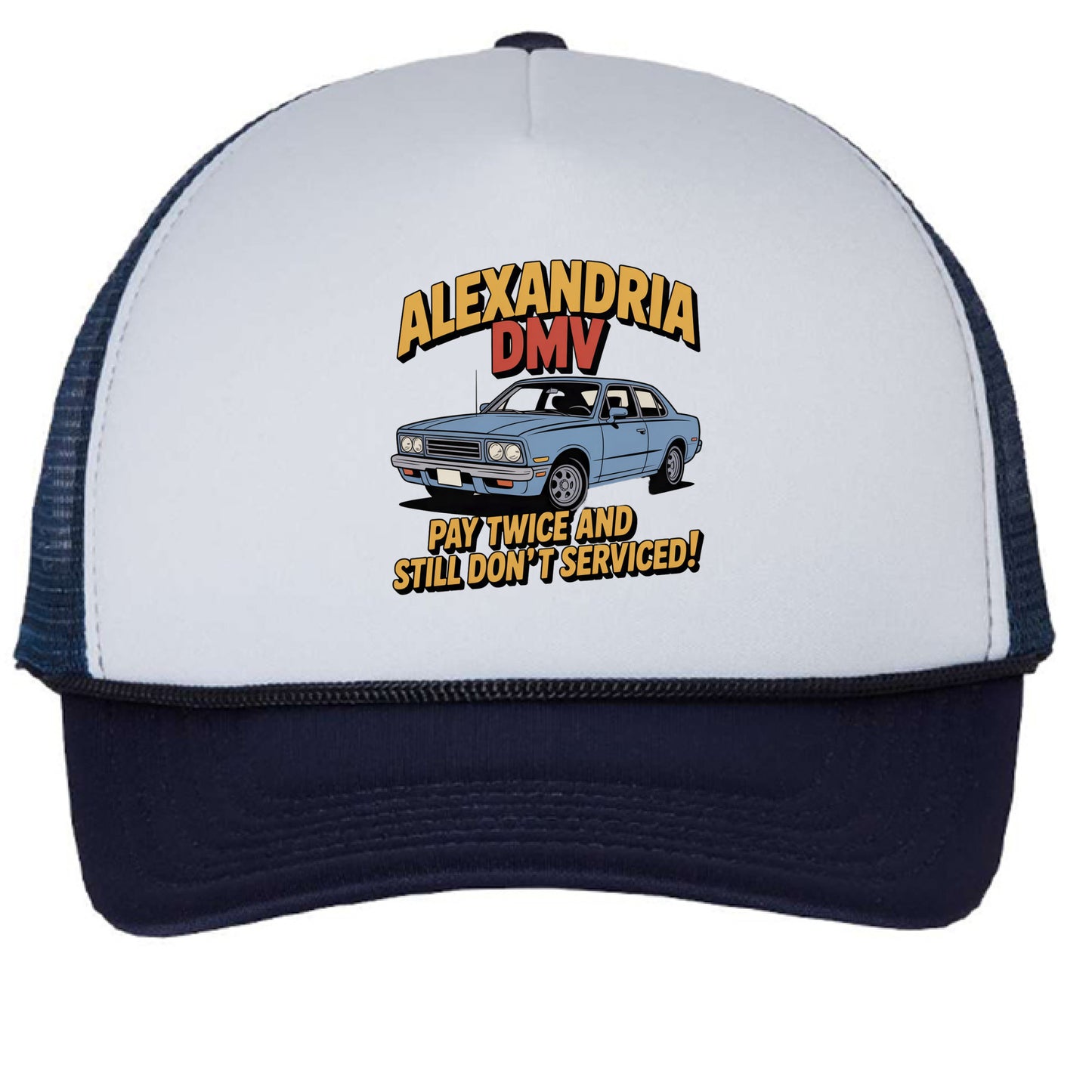White/ Navy - FRONT
