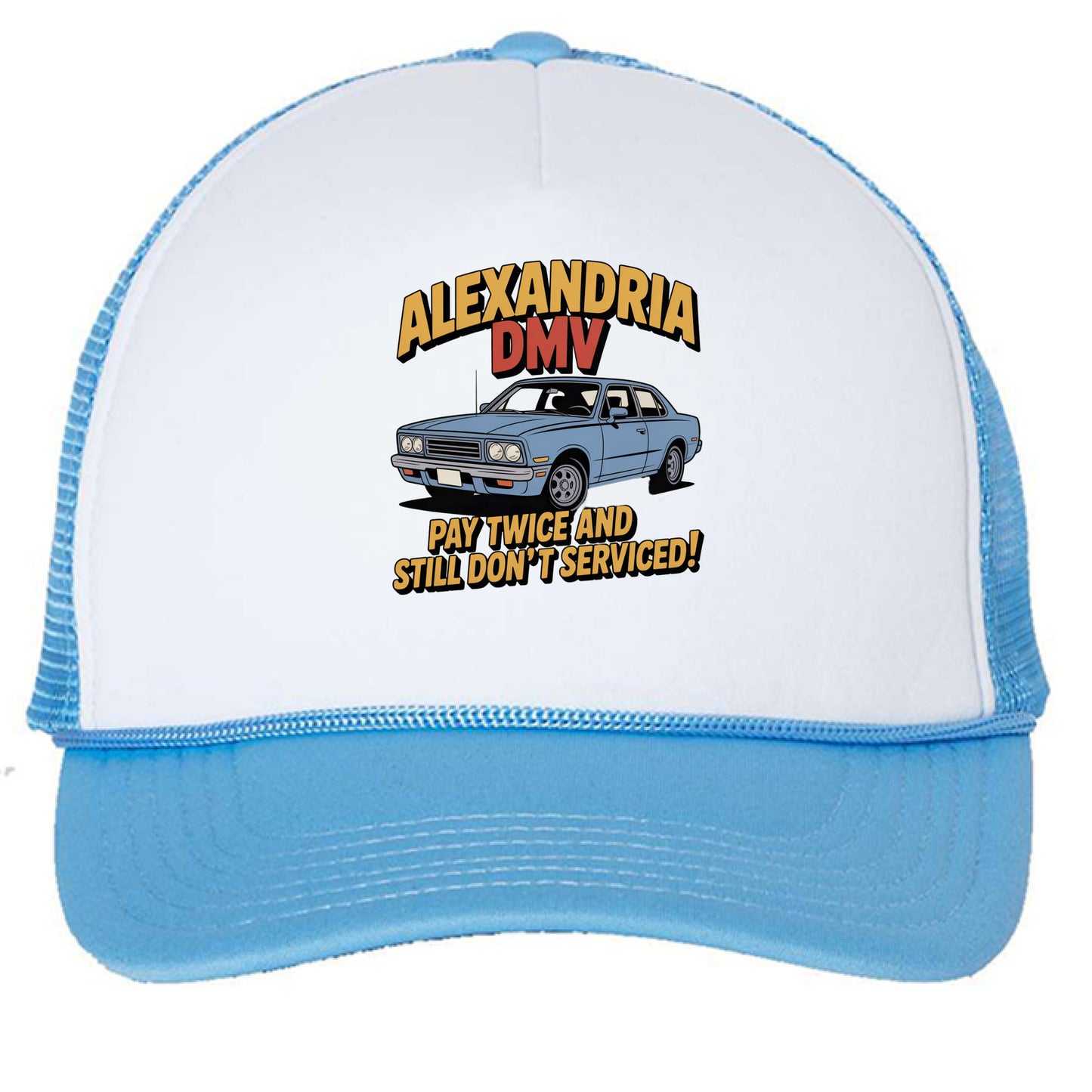 White/ Baby Blue - FRONT