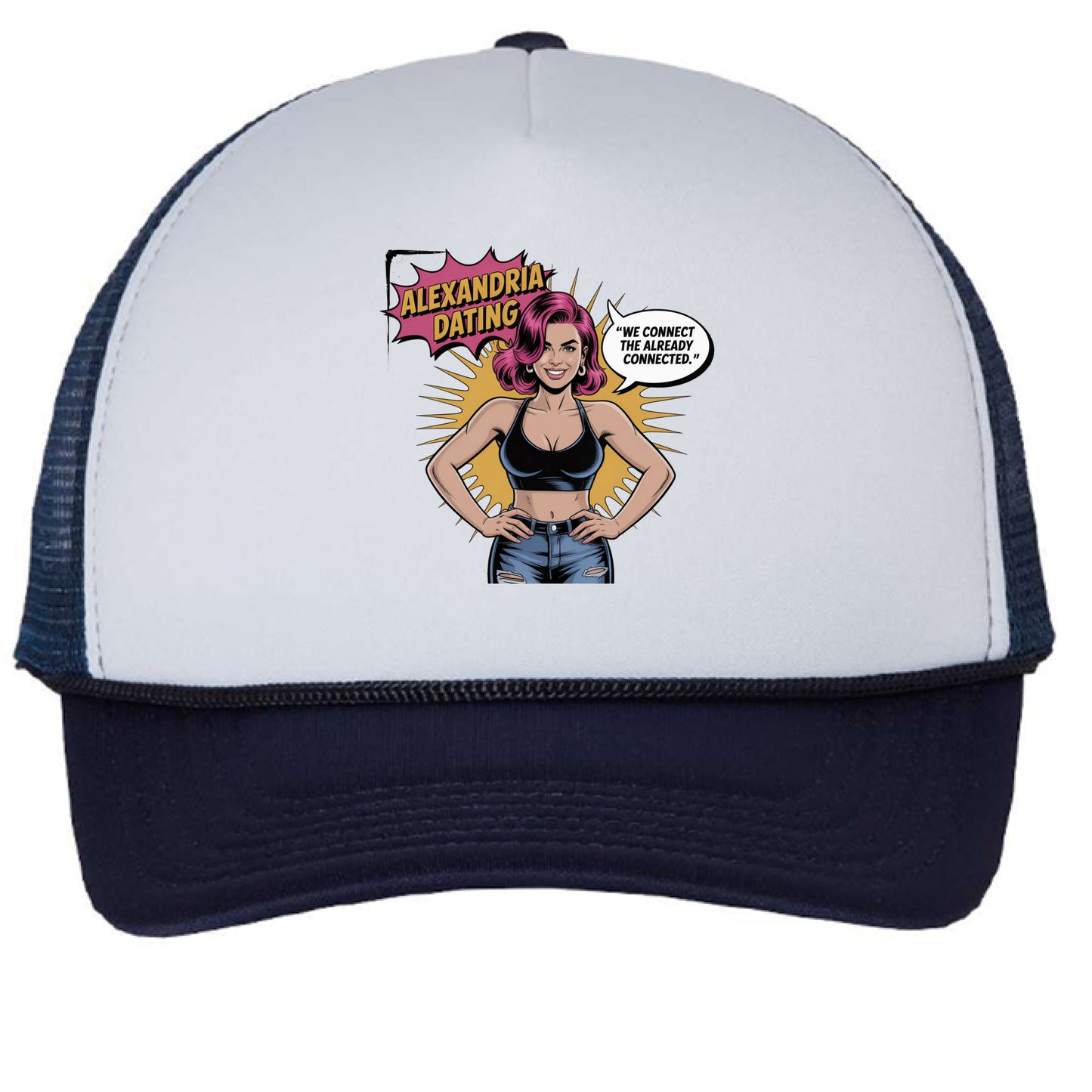 White/ Navy - FRONT