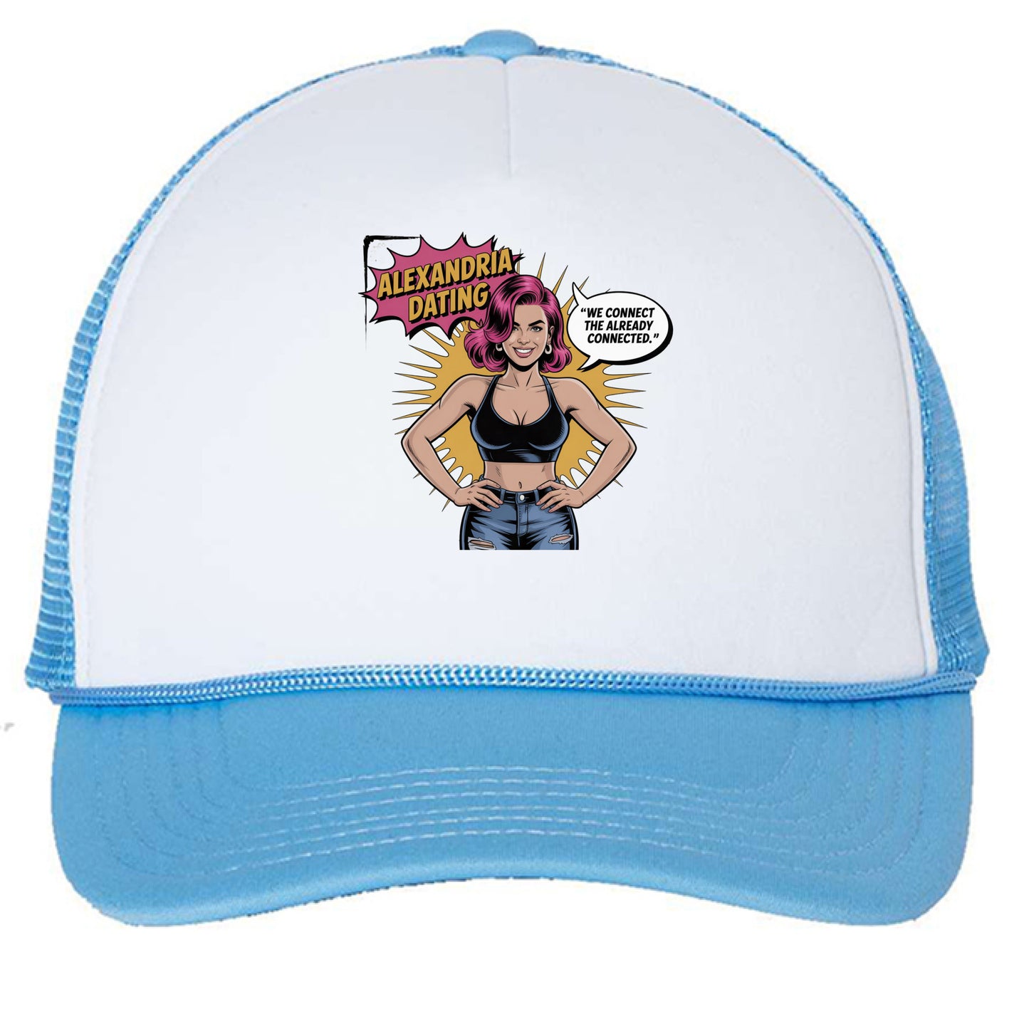 White/ Baby Blue - FRONT