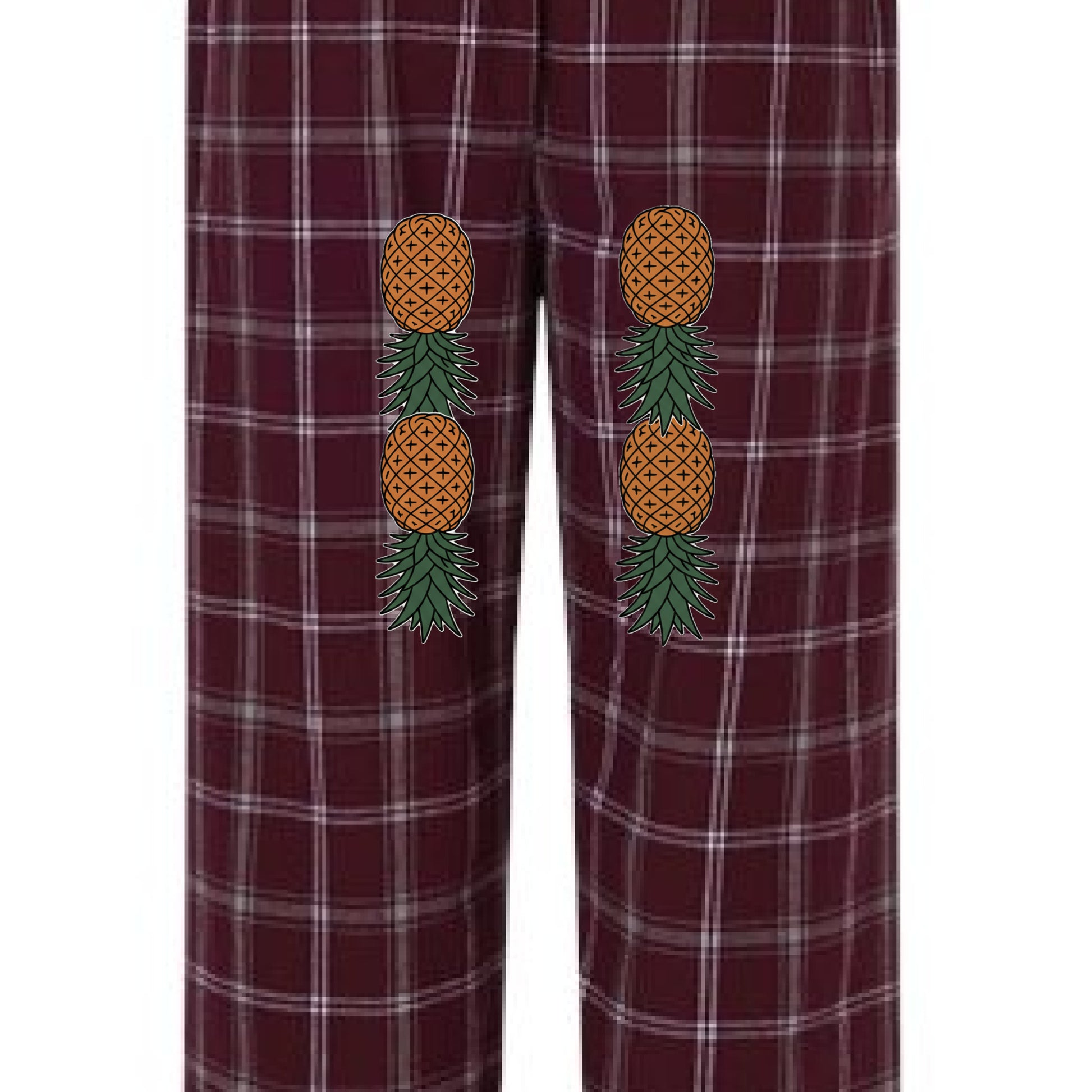 Varsity Maroon Oxford Plaid - BACK