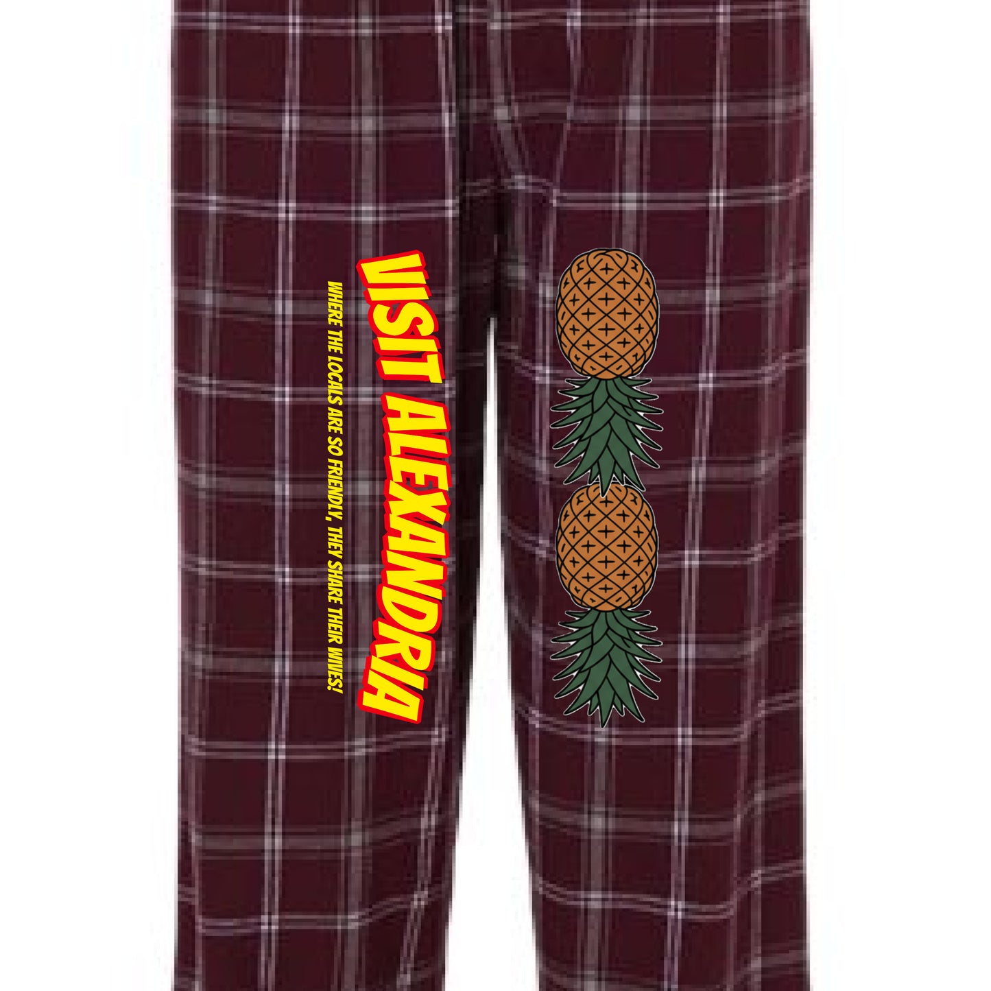 Varsity Maroon Oxford Plaid - FRONT