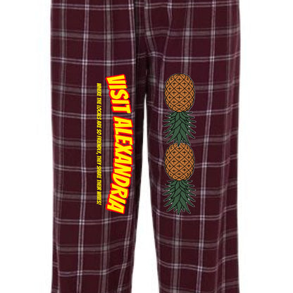 Varsity Maroon Oxford Plaid - FRONT