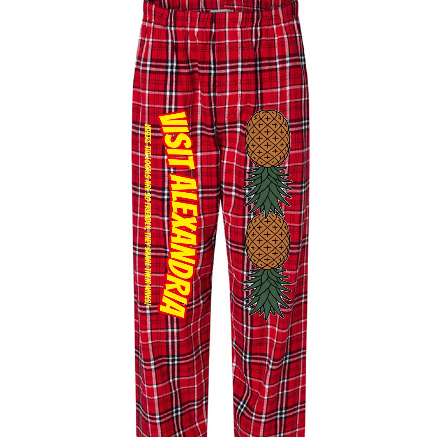 RED/ WHITE PLAID - FRONT