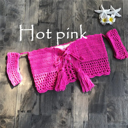 Handmade Crochet Bikini Skirt and Yoga Top