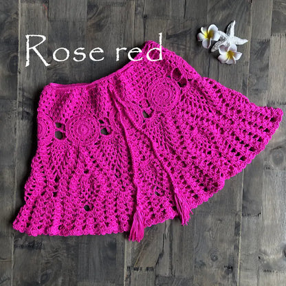 Handmade Crochet Bikini Skirt and Yoga Top